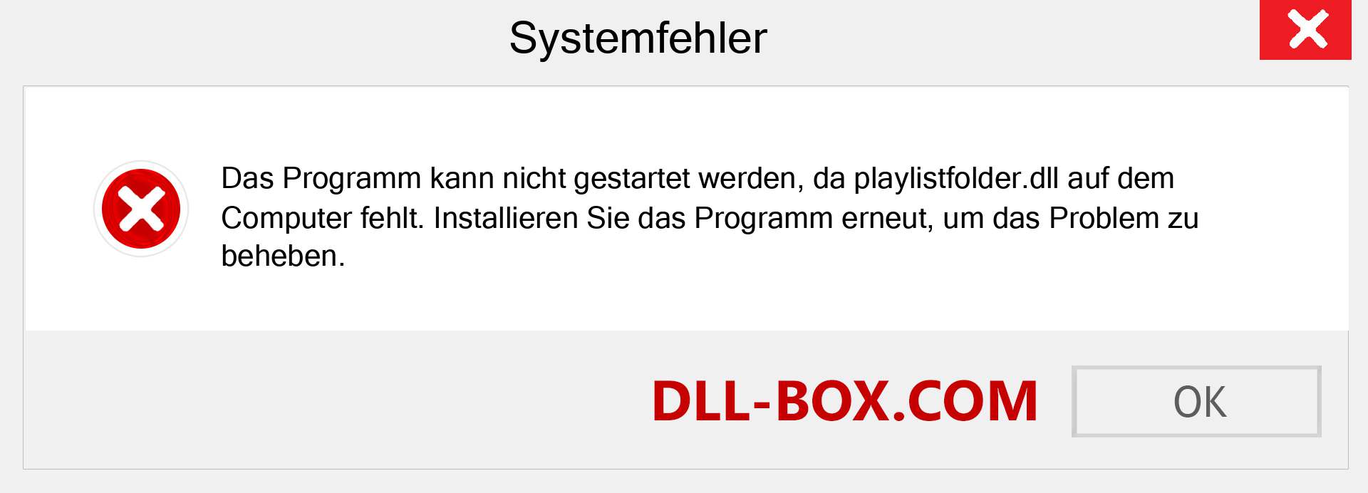 playlistfolder.dll-Datei fehlt?. Download für Windows 7, 8, 10 - Fix playlistfolder dll Missing Error unter Windows, Fotos, Bildern