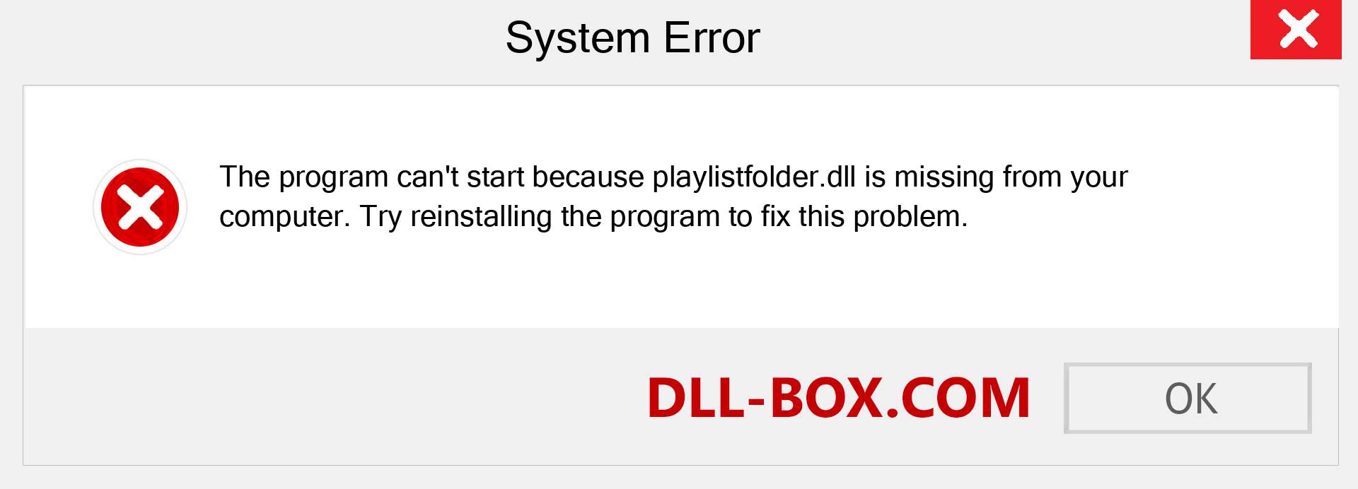  playlistfolder.dll file is missing?. Download for Windows 7, 8, 10 - Fix  playlistfolder dll Missing Error on Windows, photos, images